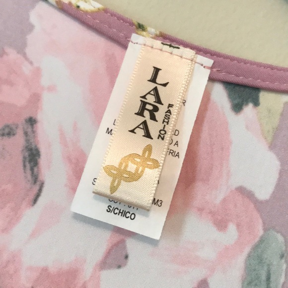 Lara Fashion NWOT Small Purple Floral Wrap Dress - Picture 4 of 6